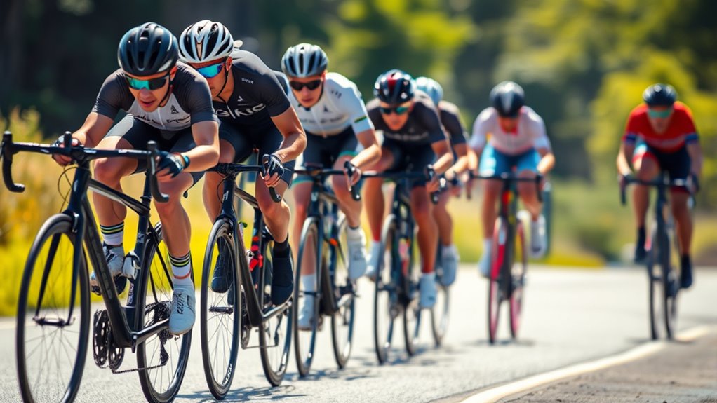 strategic cycling paceline formation