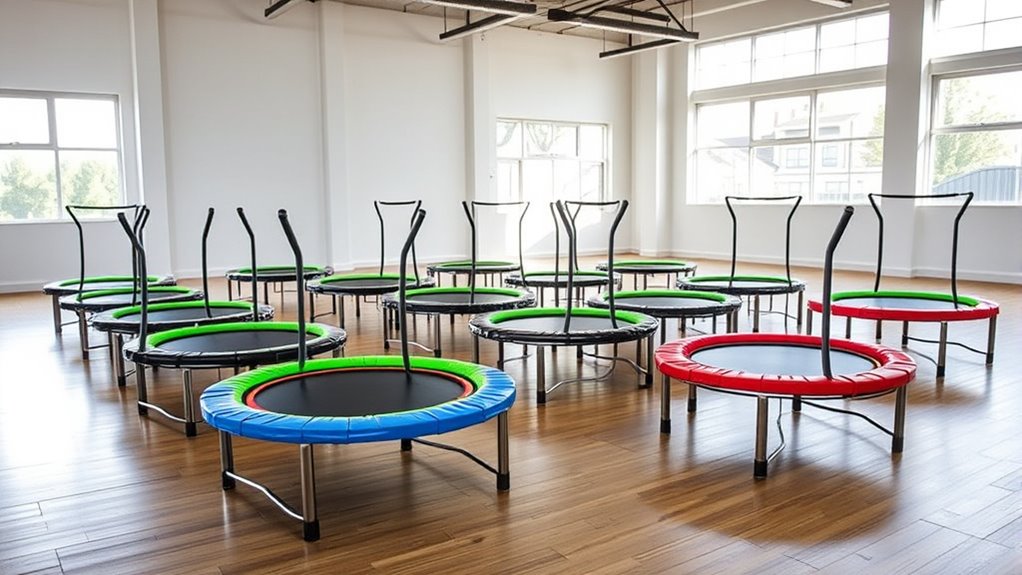 top luxury trampoline workout sets