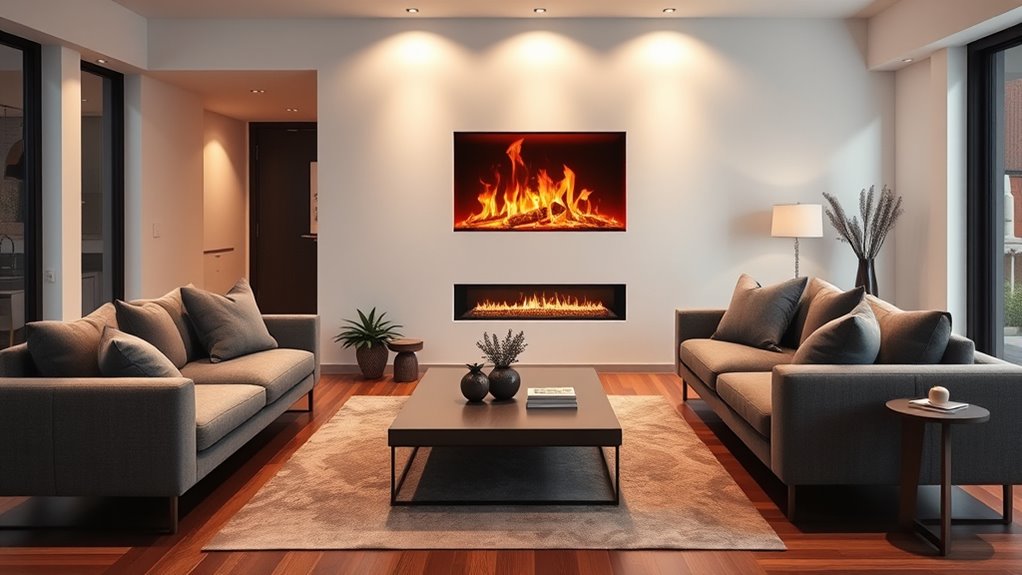 top ventless electric fireplaces
