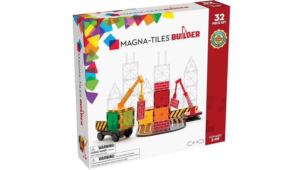 32 piece magnetic construction set