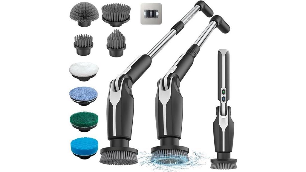 electric scrubber with multiple brushes