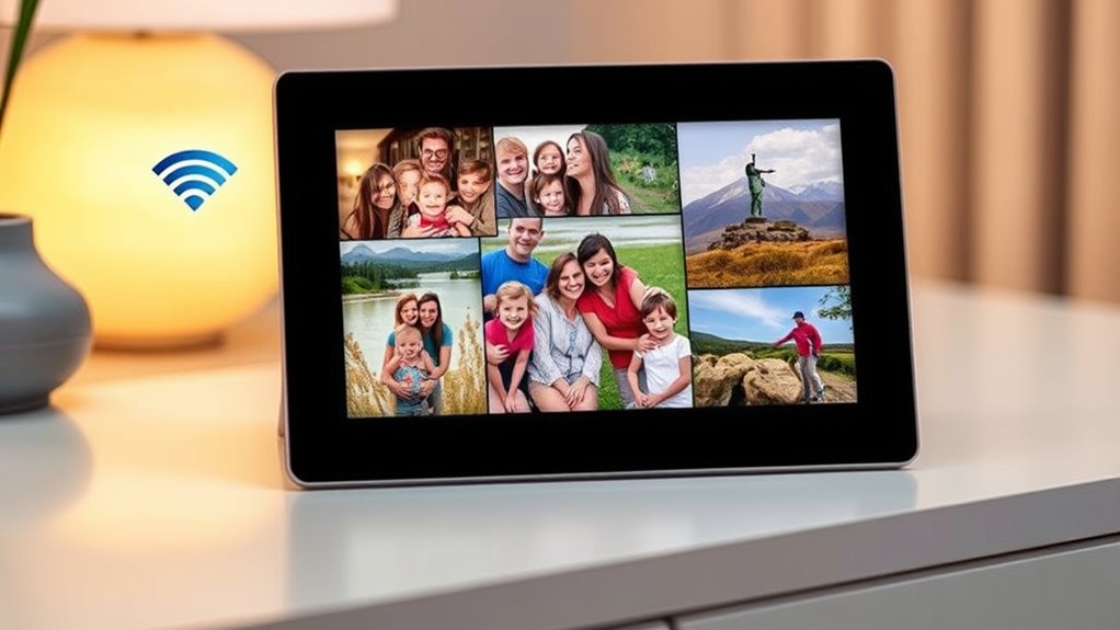email enabled digital photo frames