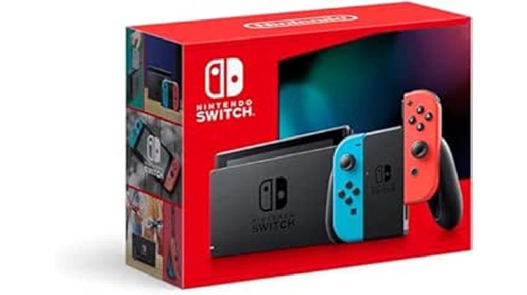 neon blue red joy con