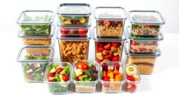 top glass food storage