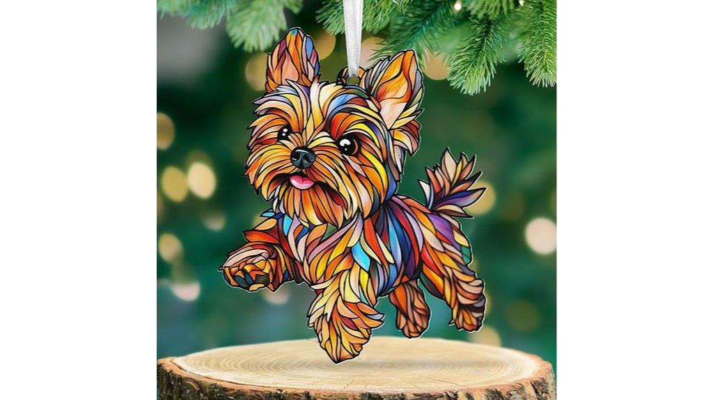 yorkie themed christmas decorations