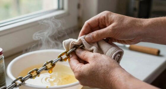 diy hot wax chain cleaning