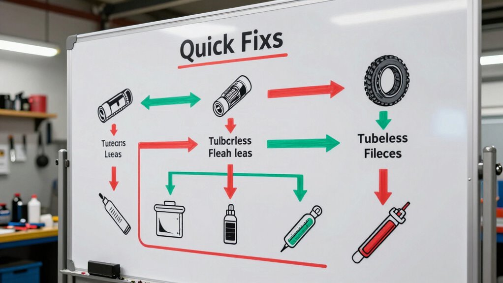 fixing tubeless leaks efficiently
