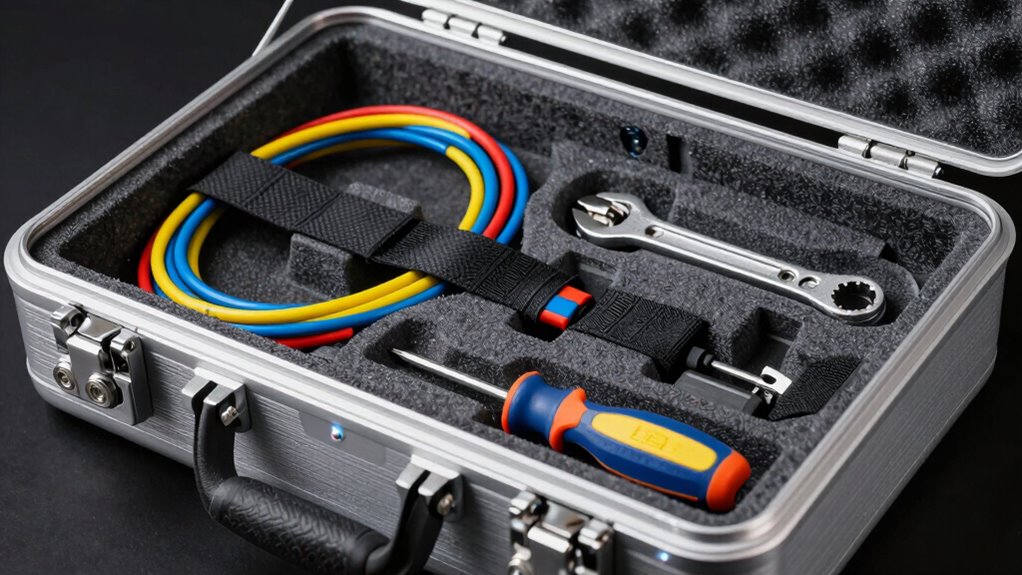 organized padded bike packing