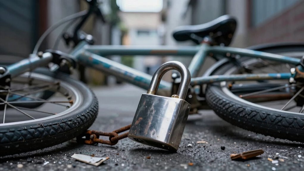 secure bike with proper locks