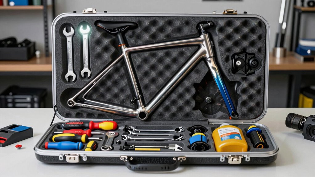 securely pack bike tools