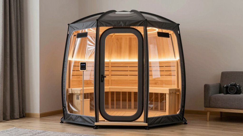 compact safe efficient sauna