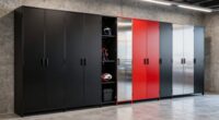 top garage bike storage cabinets