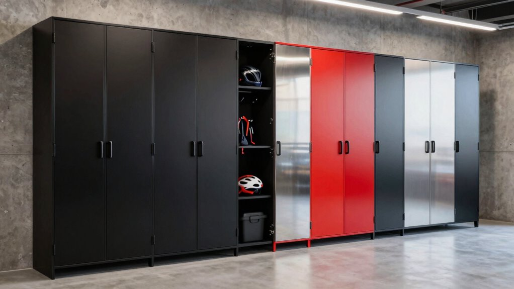 top garage bike storage cabinets