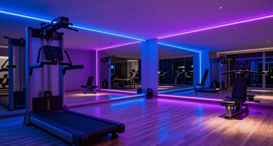 top home gym lighting