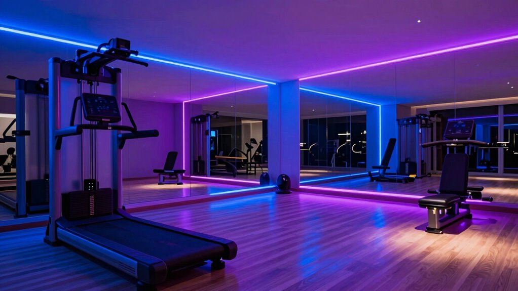 top home gym lighting