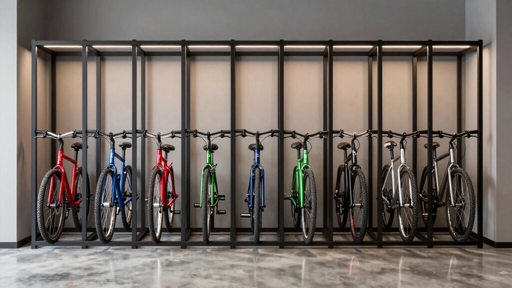 top vertical bike racks
