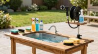 bike maintenance cleaning station