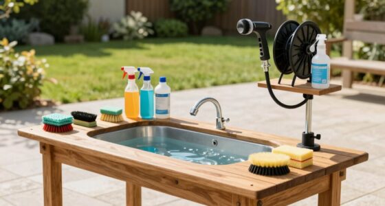 bike maintenance cleaning station