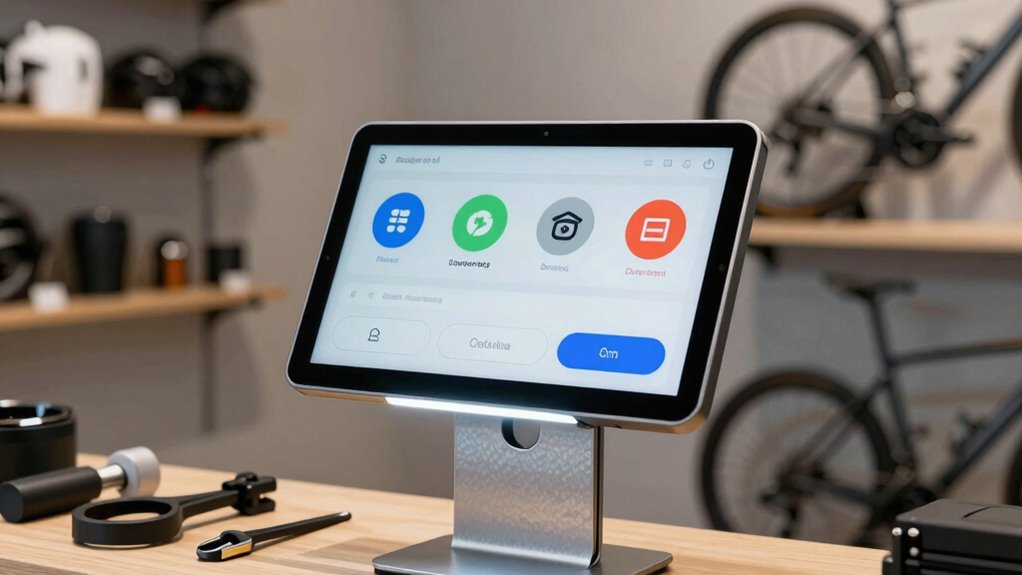 clear adjustable bike display