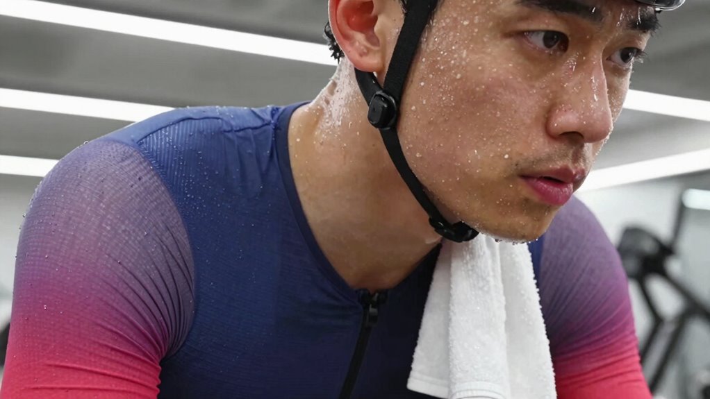 controlling sweat during cycling
