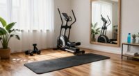 create a dedicated workout area