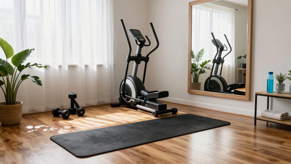 create a dedicated workout area