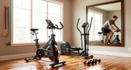 cyclists use home strength equipment