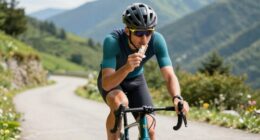 eat carefully while cycling