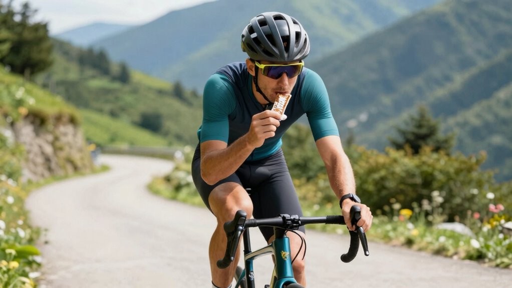 eat carefully while cycling