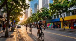 explore city by cycling