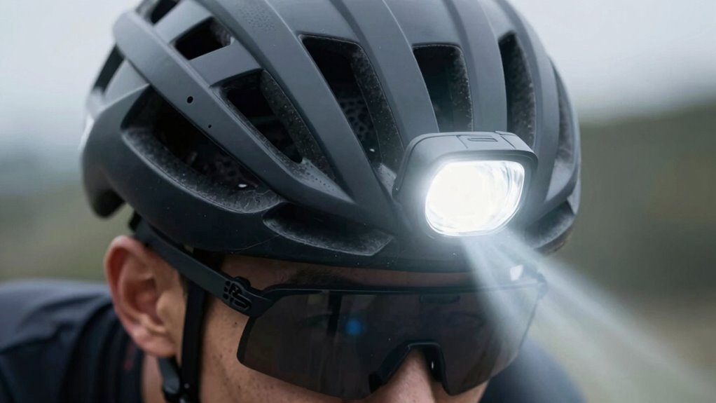 helmet light optimal positioning