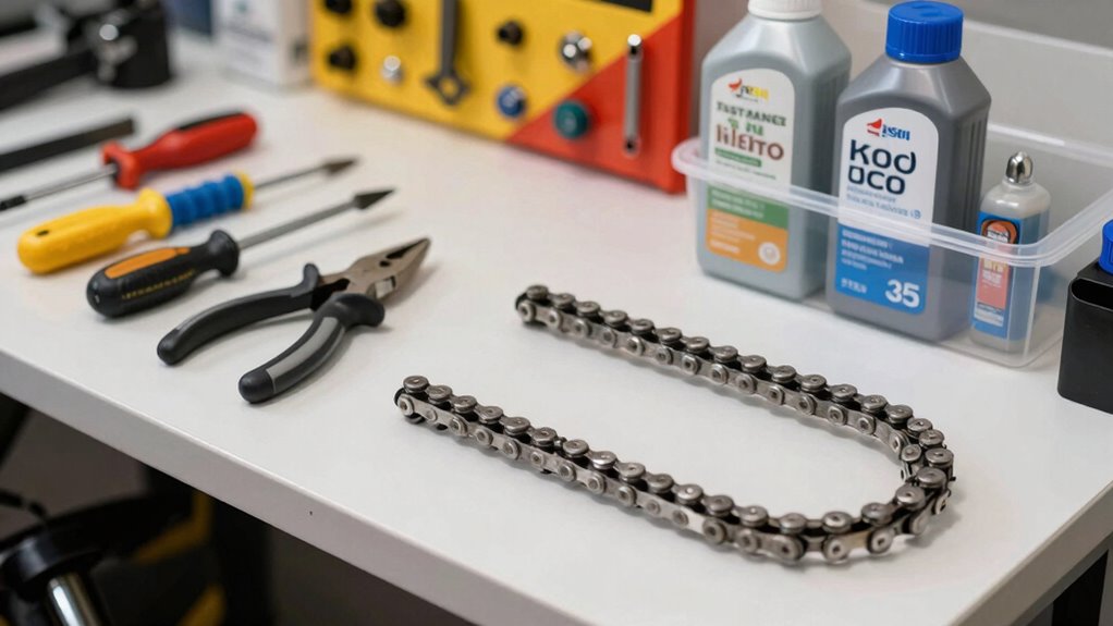organized bike maintenance routine