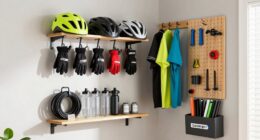 organized cycling gear storage