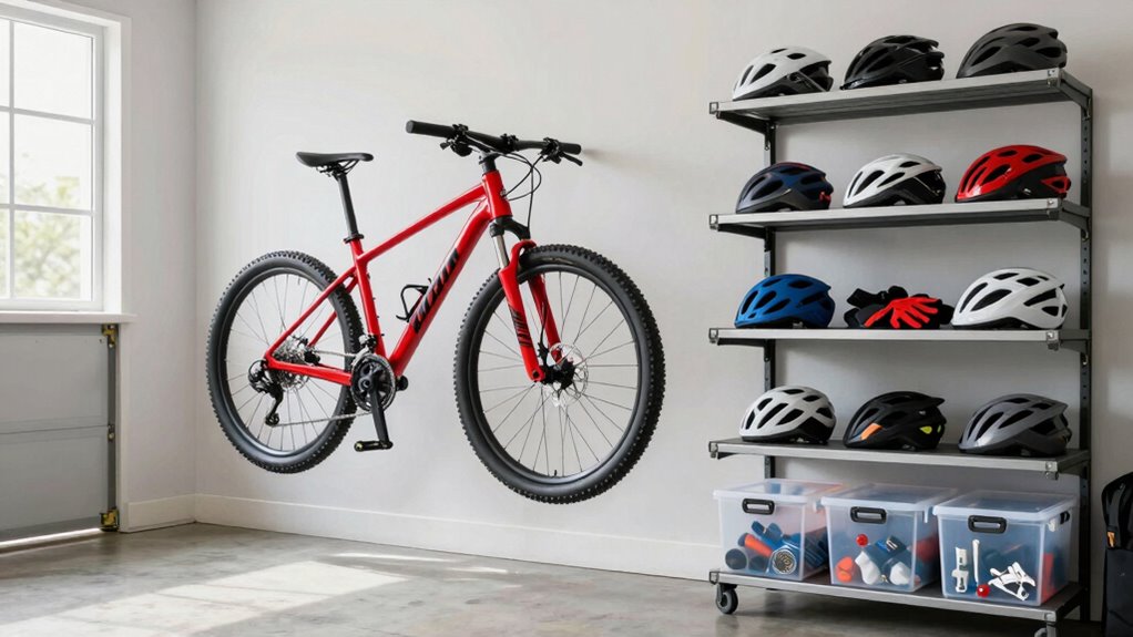 secure organized bike storage