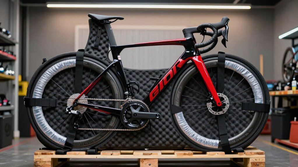 secure padded bike transportation