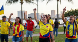 Thousands of Colombian Fans Gather at Bayfront Park Before Portugal Match