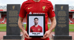Liverpool unveil Diogo Jota and Andre Silva Anfield memorial