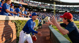 Chicago Cubs Outfielder Ian Happ Tossed A Ball To The Fans With $300 Wrapped Around It To Buy Beers For A Bunch Of Fans