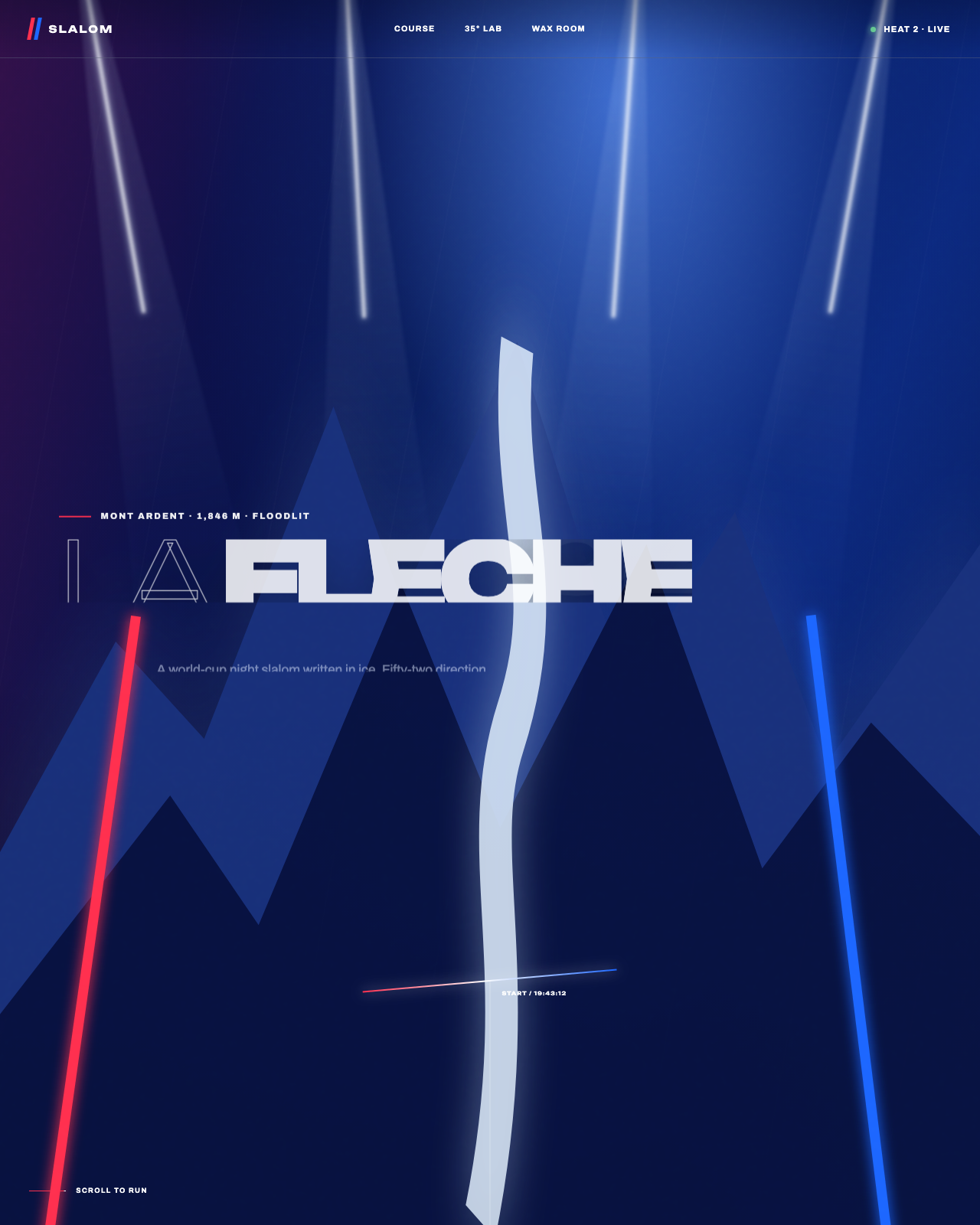 Live view of SLALOM — La Flèche Night Race