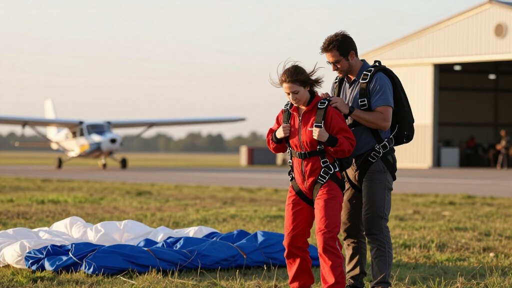 Jucika And Skydiving Training